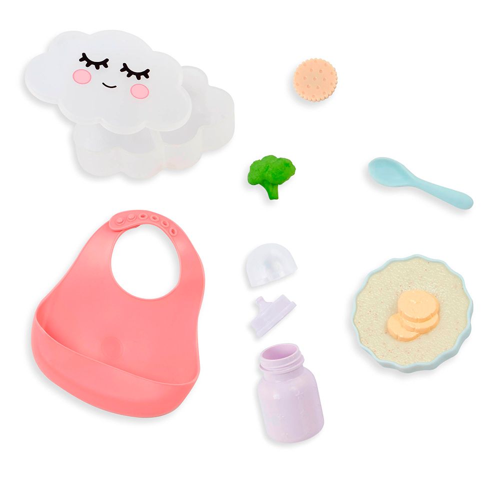 LullaBaby - Ensemble d'accessoires pour le repas de poupée de 35 cm