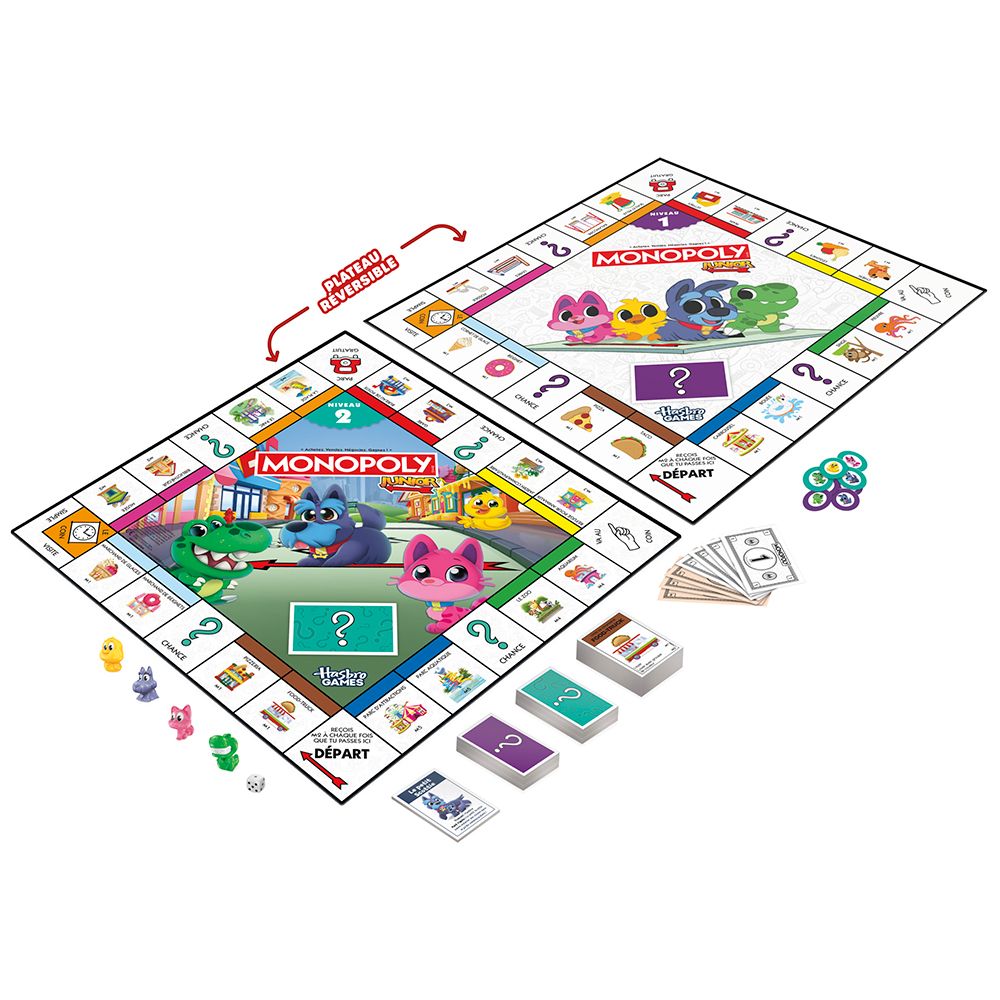 Monopoly Junior 2 jeux en 1 Refresh bilingue