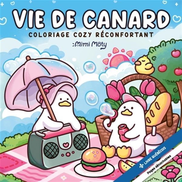 Vie de canard - Coloriage cozy réconfortant