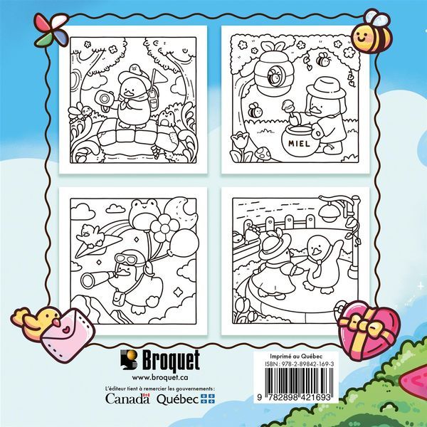 Vie de canard - Coloriage cozy réconfortant