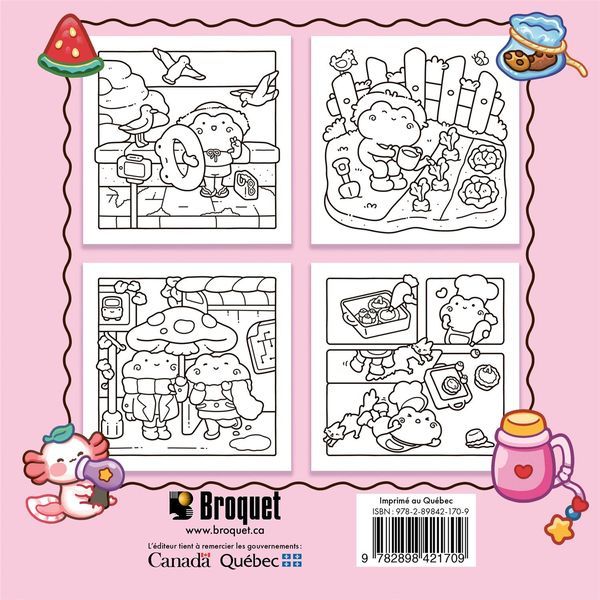 Vie de grenouille - Coloriage cozy réconfortant