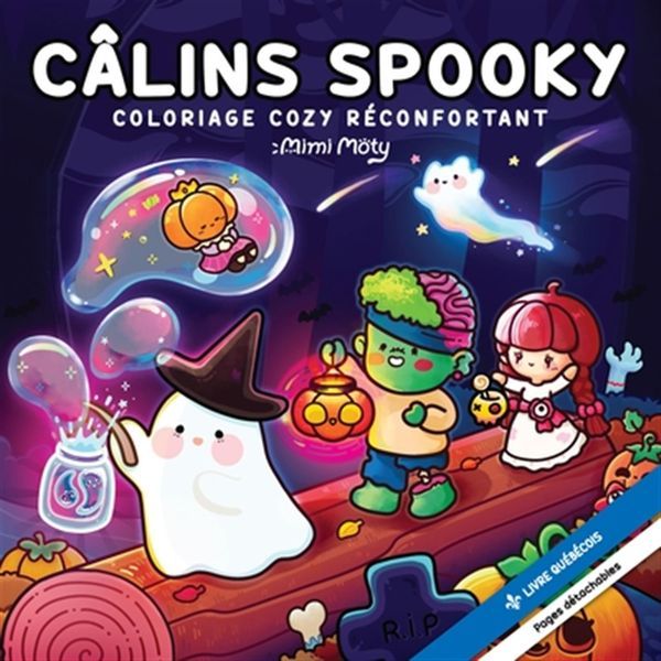Câlins spooky - Coloriage cozy réconfortant