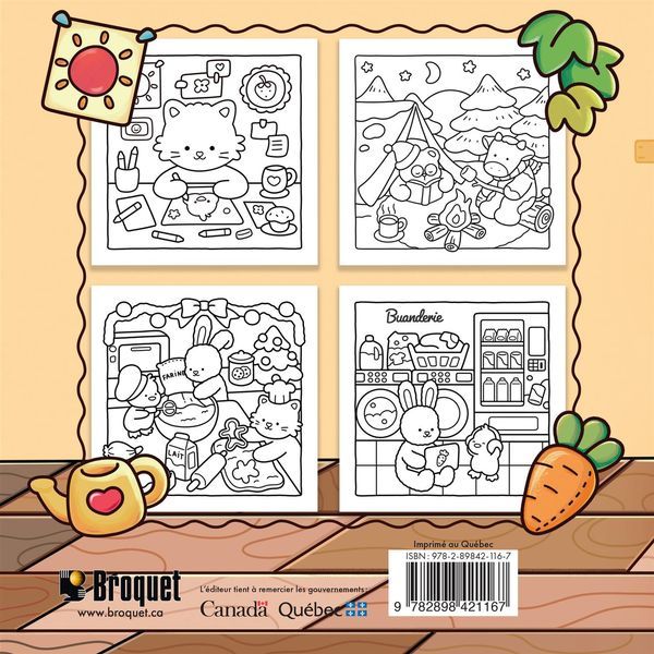 Petites choses adorables - Coloriage réconfortant
