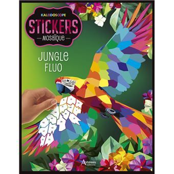 Kaleidoscope - autocollants mosaique Jungle Fluo