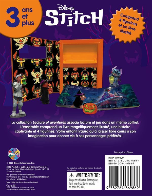 Disney Stitch - Lecture et aventures (4 figurines)