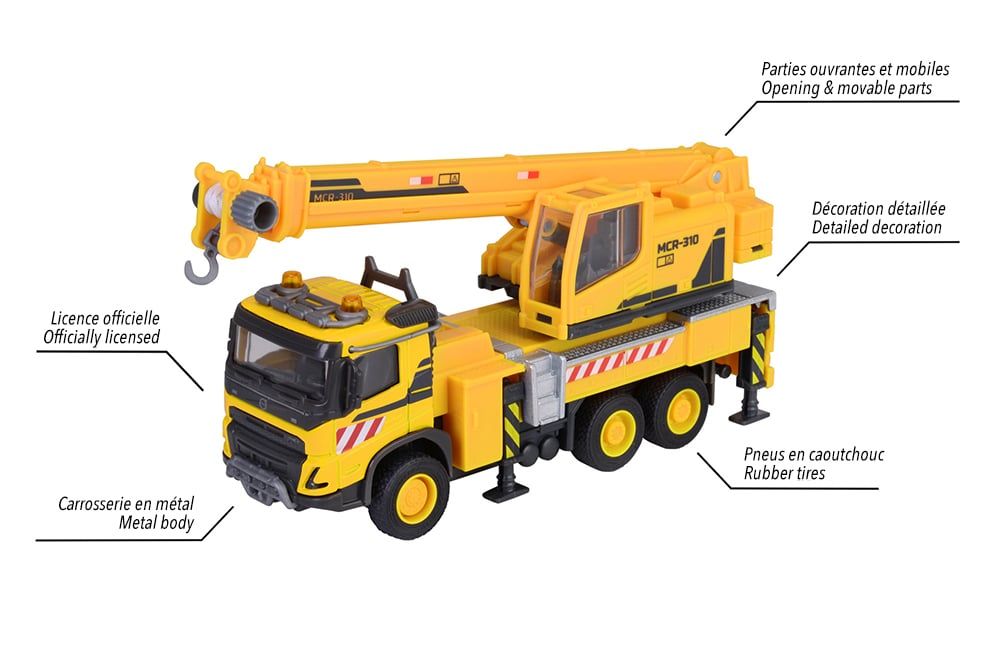 Majo GS Volvo FMX Camion Grue 22Cm