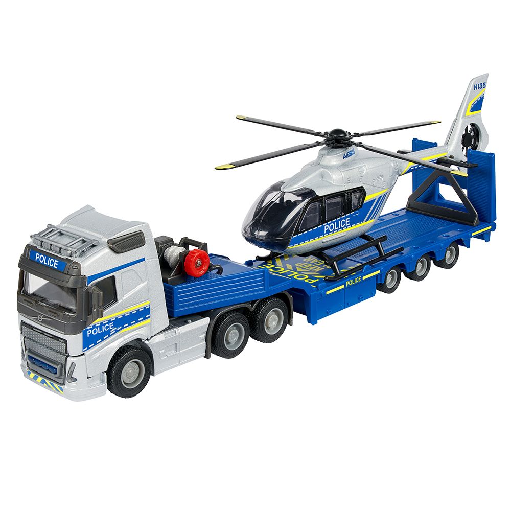 Camion Volvo + Hélicoptère de police Airbus