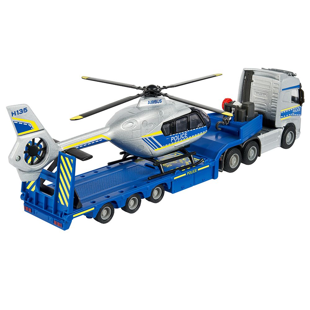 Camion Volvo + Hélicoptère de police Airbus