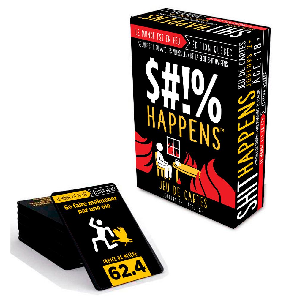 Jeu Shit Happens - Le monde est en feu Édition Québec (Fr)