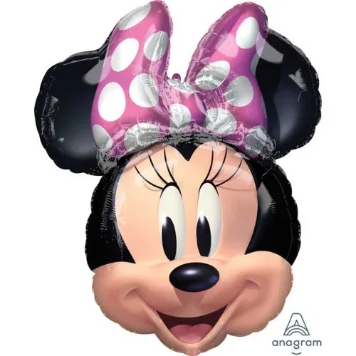 Ballon géant en forme de tête de Minnie 26 pouces