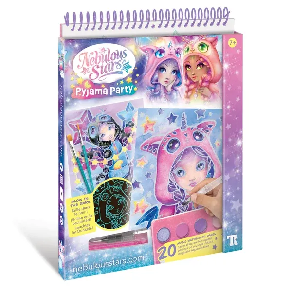 Ens. pages aquarelle magique / Party Pyjama