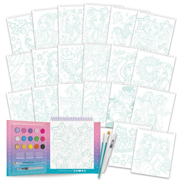 Ens. pages aquarelle magique / Party Pyjama