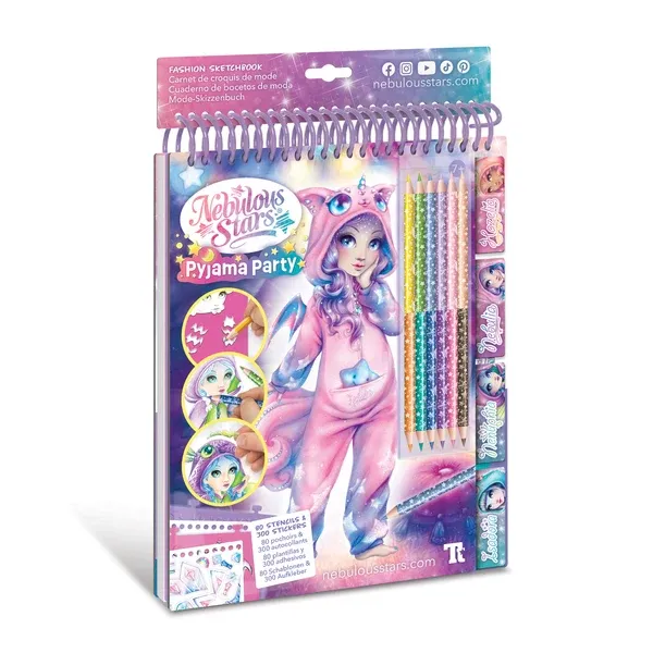 Carnet croquis de mode / Party Pyjama