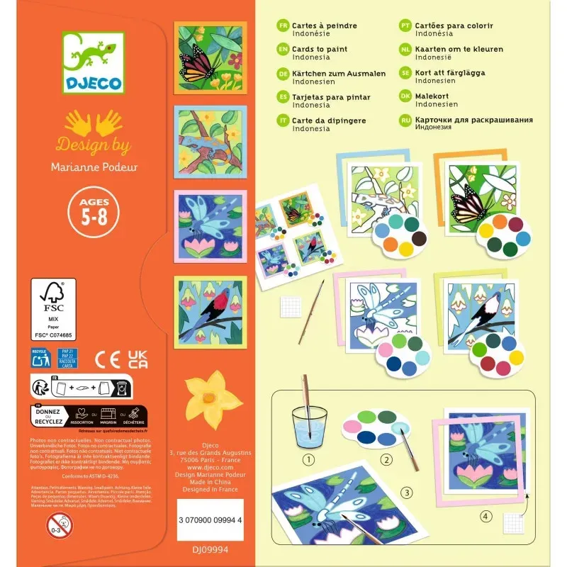 Cartes a Peindre / Indonésie