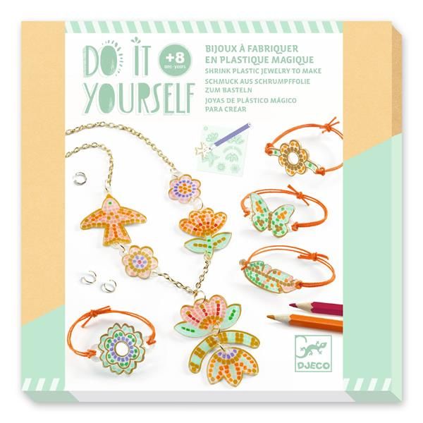 Bijoux en plastique rétractable à faire soi-même / Plume et lotus