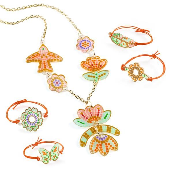 Bijoux en plastique rétractable à faire soi-même / Plume et lotus
