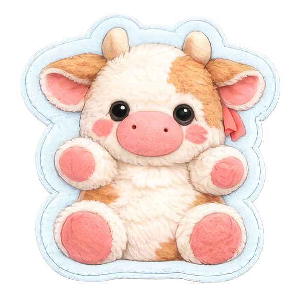 Stickeryou / Fuzzy Cute Highland Cow