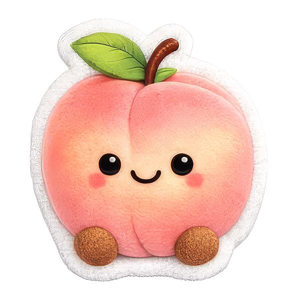 Sticker you / Fuzzy Cute Peach