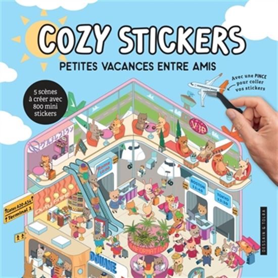 Petites vacances entre amis / 5 scènes à créer avec 800 mini stickers