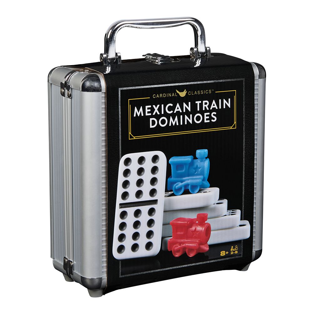 Jeu classique Train mexicain Dominos Double 12 avec mallette
