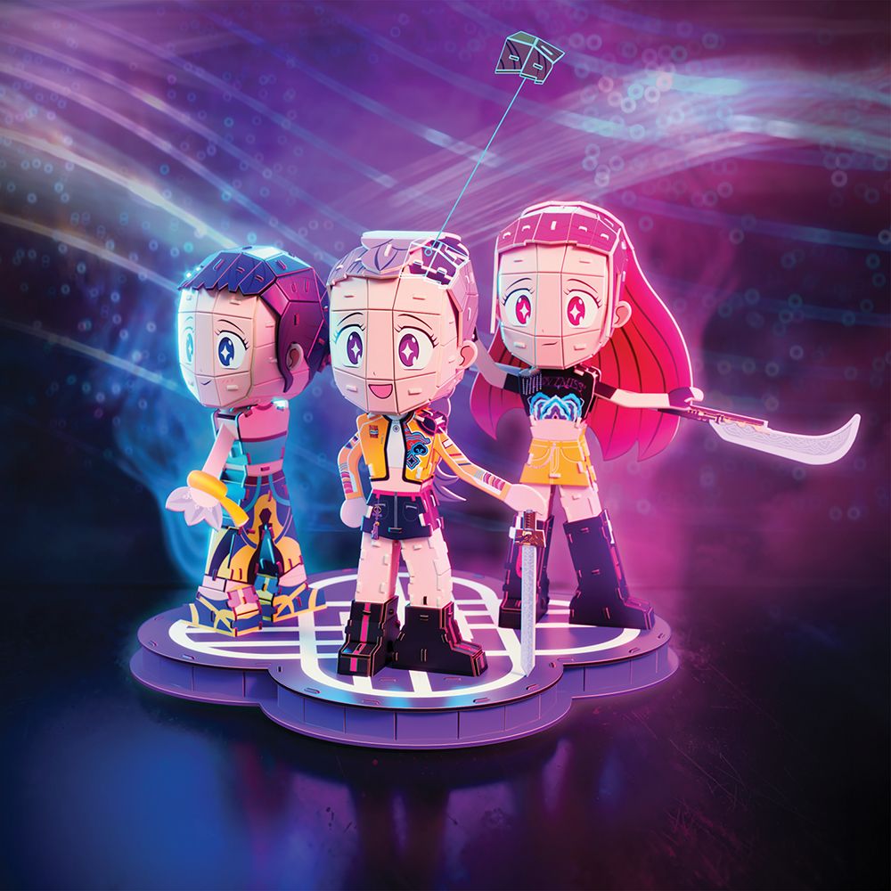 4D Build - Les guerrières de la K-Pop - Chibis de HUNTR/X