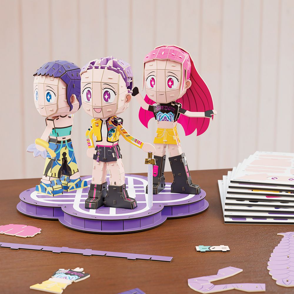 4D Build - Les guerrières de la K-Pop - Chibis de HUNTR/X