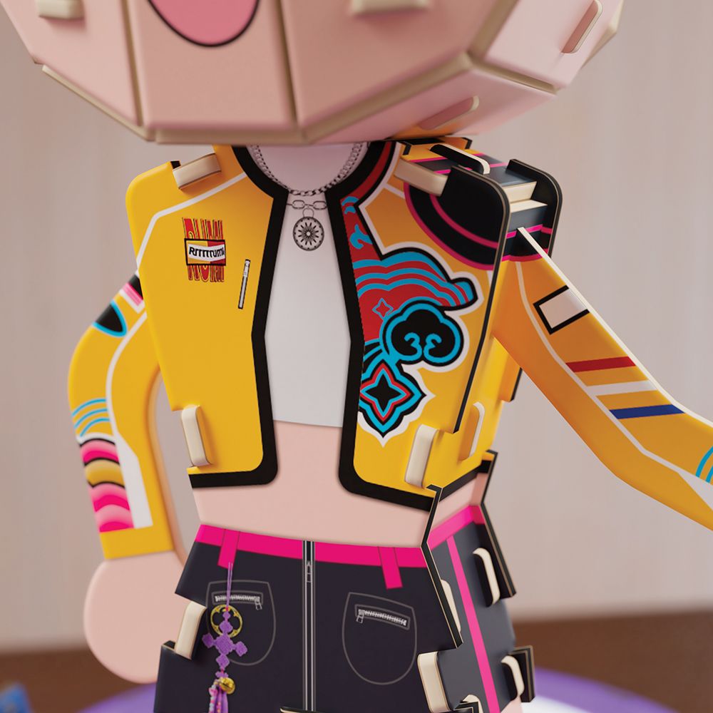 4D Build - Les guerrières de la K-Pop - Chibis de HUNTR/X