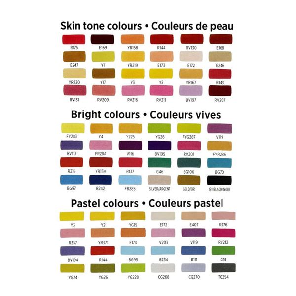 Marqueurs Alcool Corello : 24 Couleurs de peau
