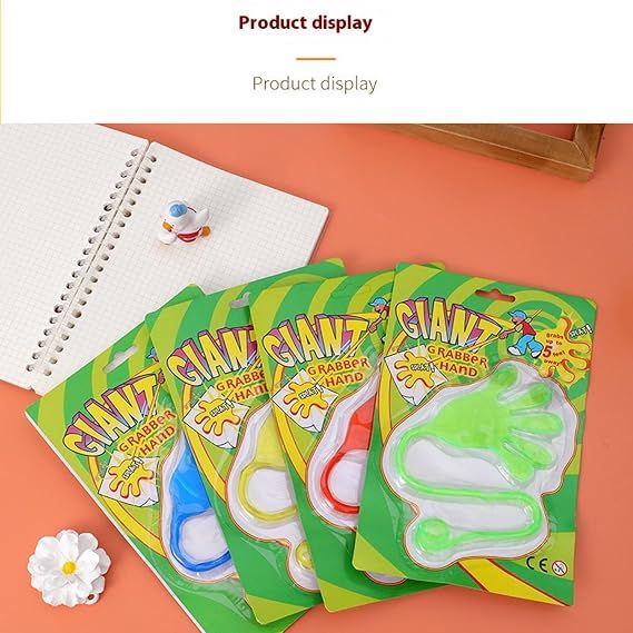 Mains adhésives géantes pour enfants – Jouet sensoriel super extensible