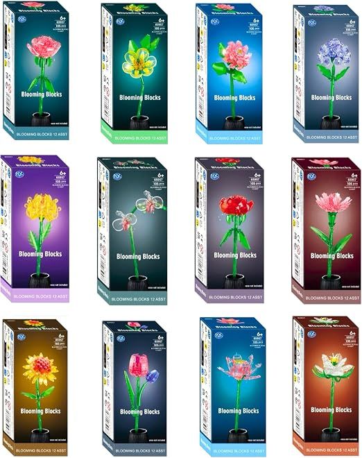 Assortiment de Fleurs Crystal à construire 26 cm