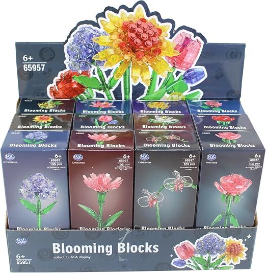 Assortiment de Fleurs Crystal à construire 26 cm