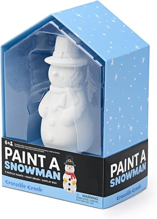 Bonhomme de neige à peindre en céramique