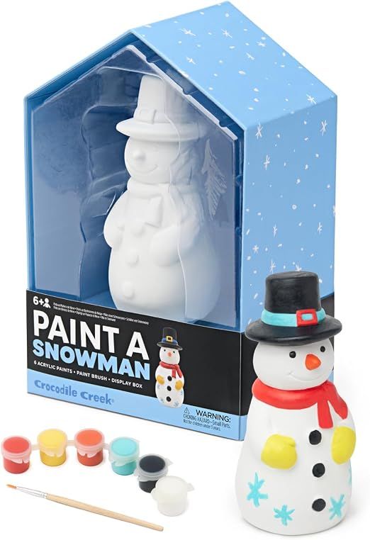 Bonhomme de neige à peindre en céramique
