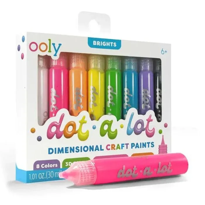 Dot-A-Lot / Peinture 3D pour loisirs créatifs - Couleurs vives
