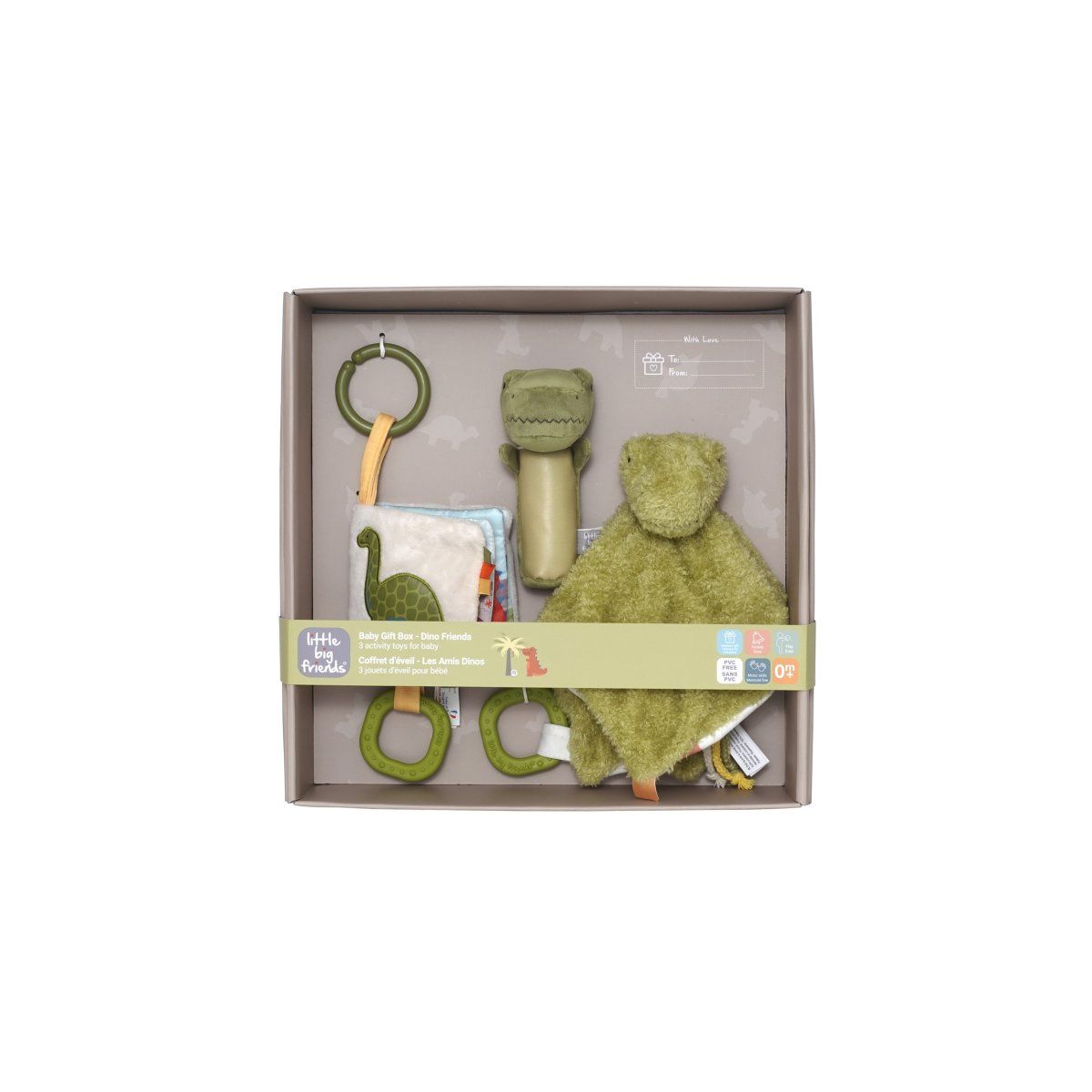 Coffret cadeau bébé Little Big Friends - Dino