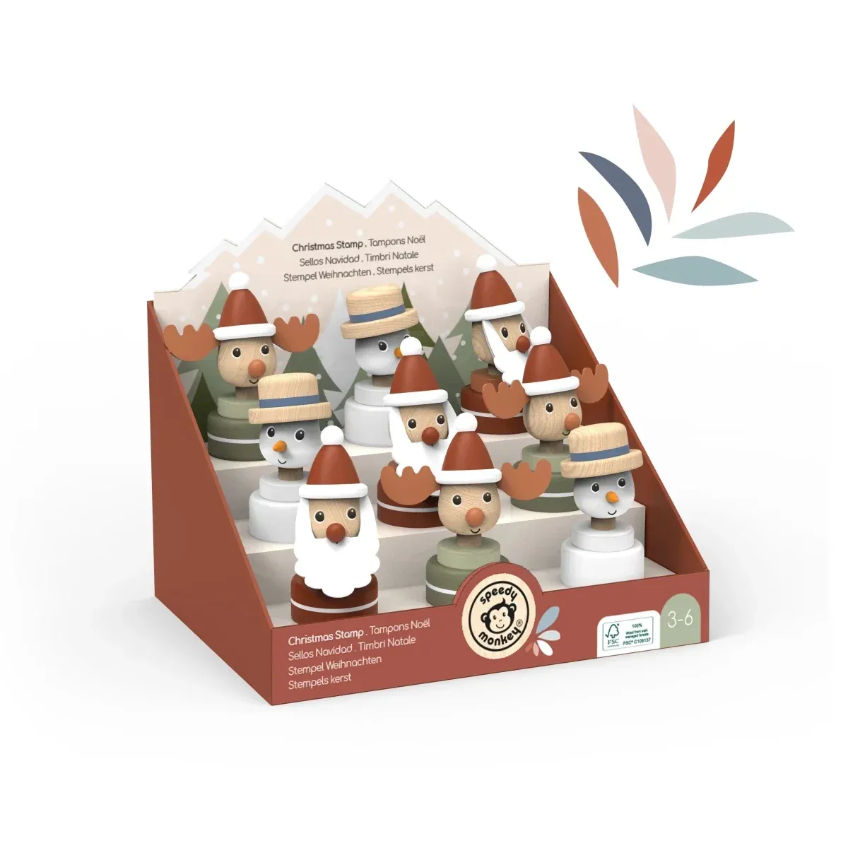 Étampe de Noël en bois