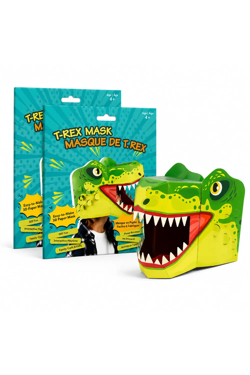 Masque en papier 3D T-Rex
