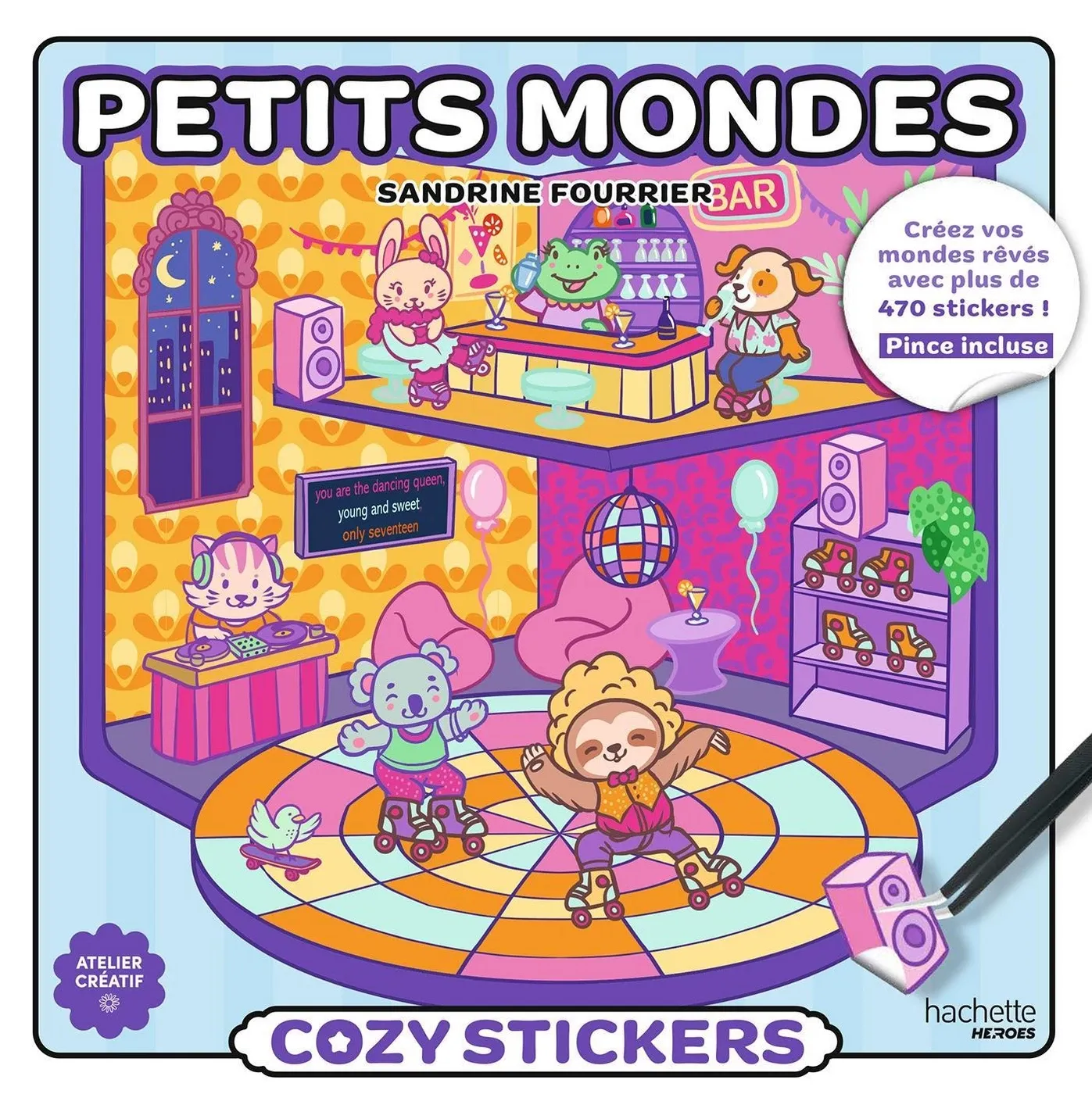 Cozy stickers (avec pince) / Petits mondes