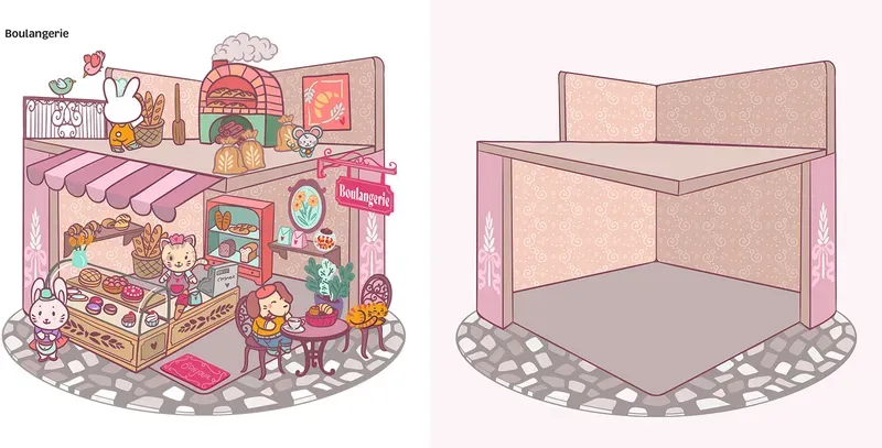 Cozy stickers (avec pince) / Petits mondes