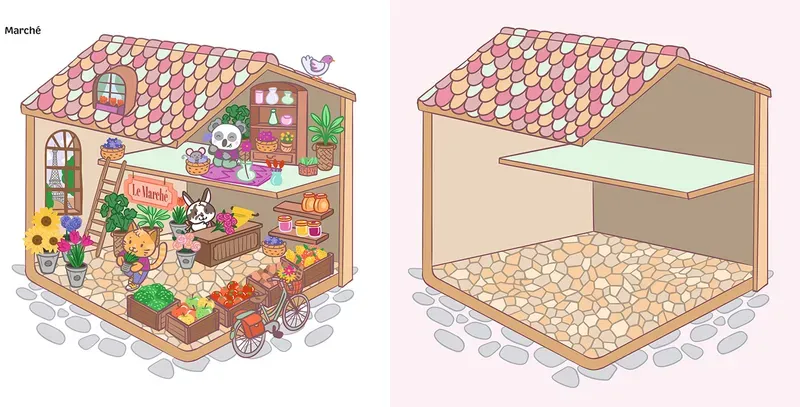 Cozy stickers (avec pince) / Petits mondes