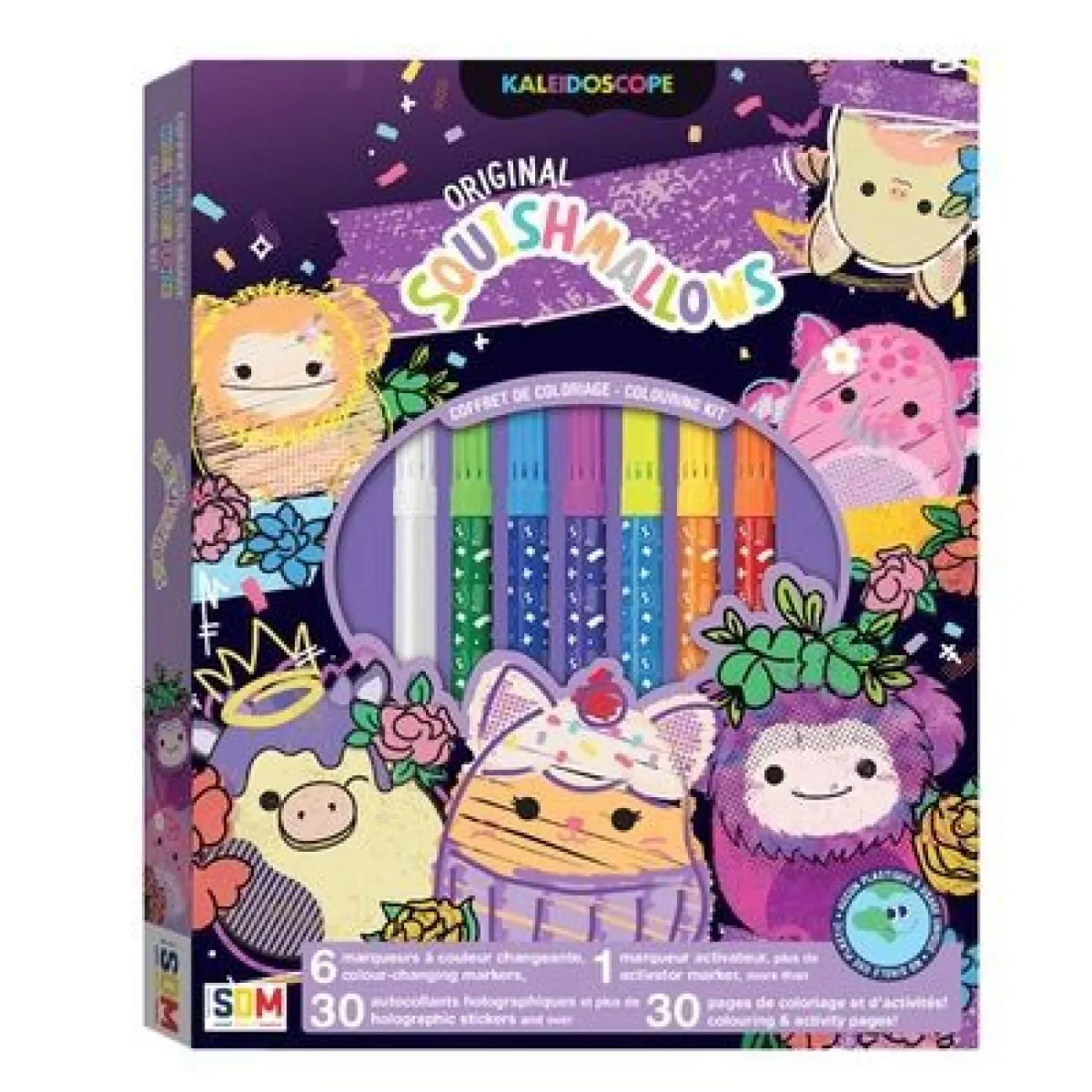 Coffret de coloriage mauve Squishmallows