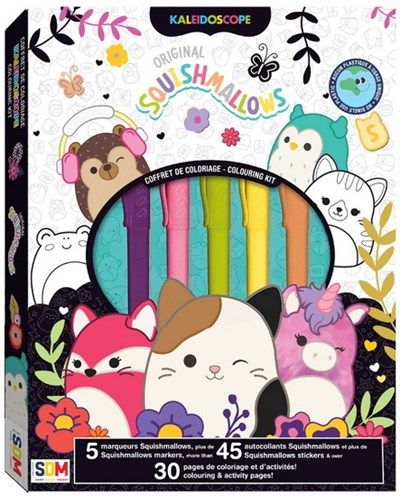 Squishmallows : coffret de coloriage douceurCoffret de coloriage blanc Squishmallows