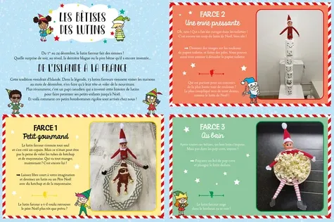 Où sont cachés les lutins du père Noël ?. Coffret avec un lutin farceur