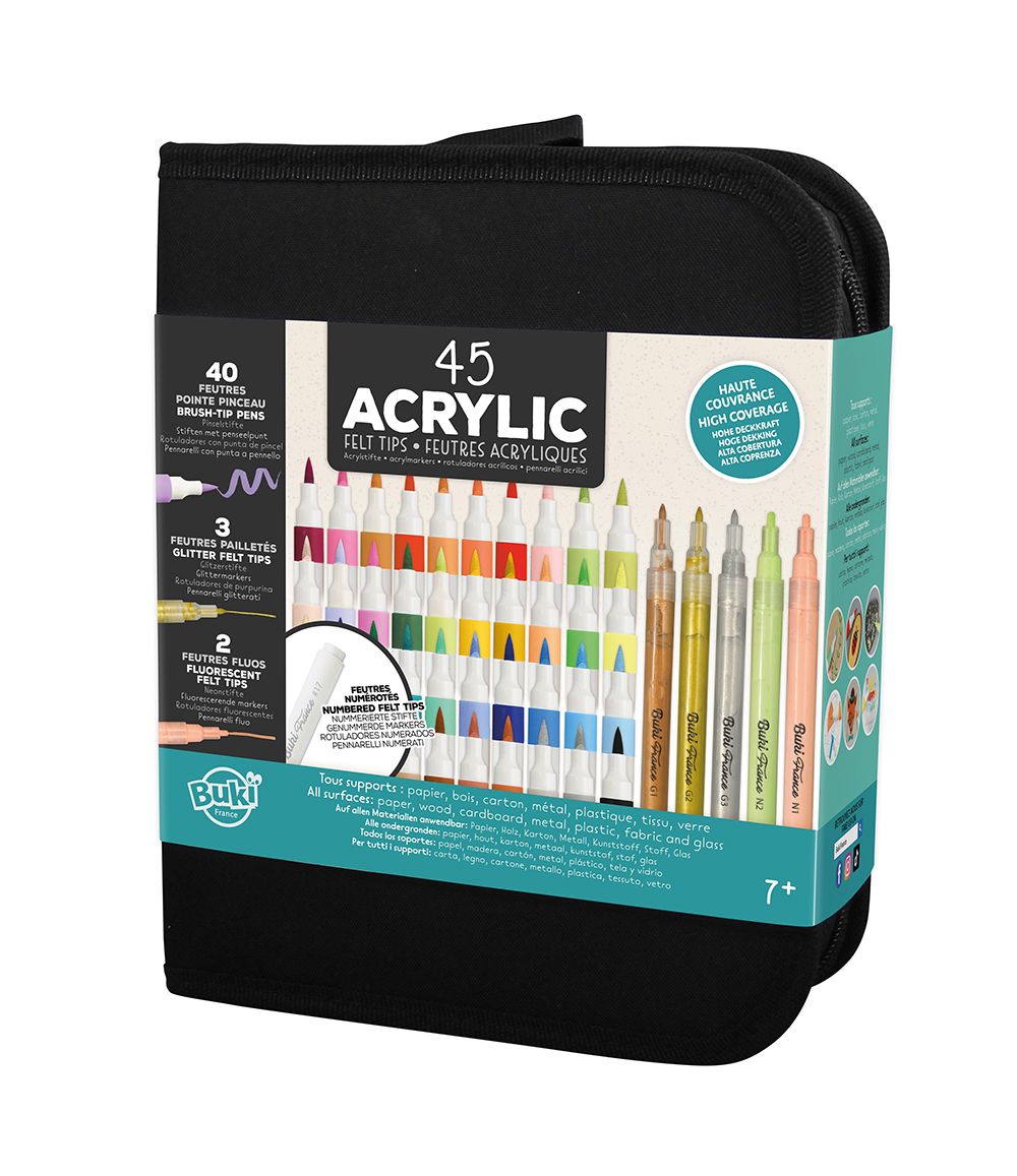 Ensemble de 45 marqueurs acrylique