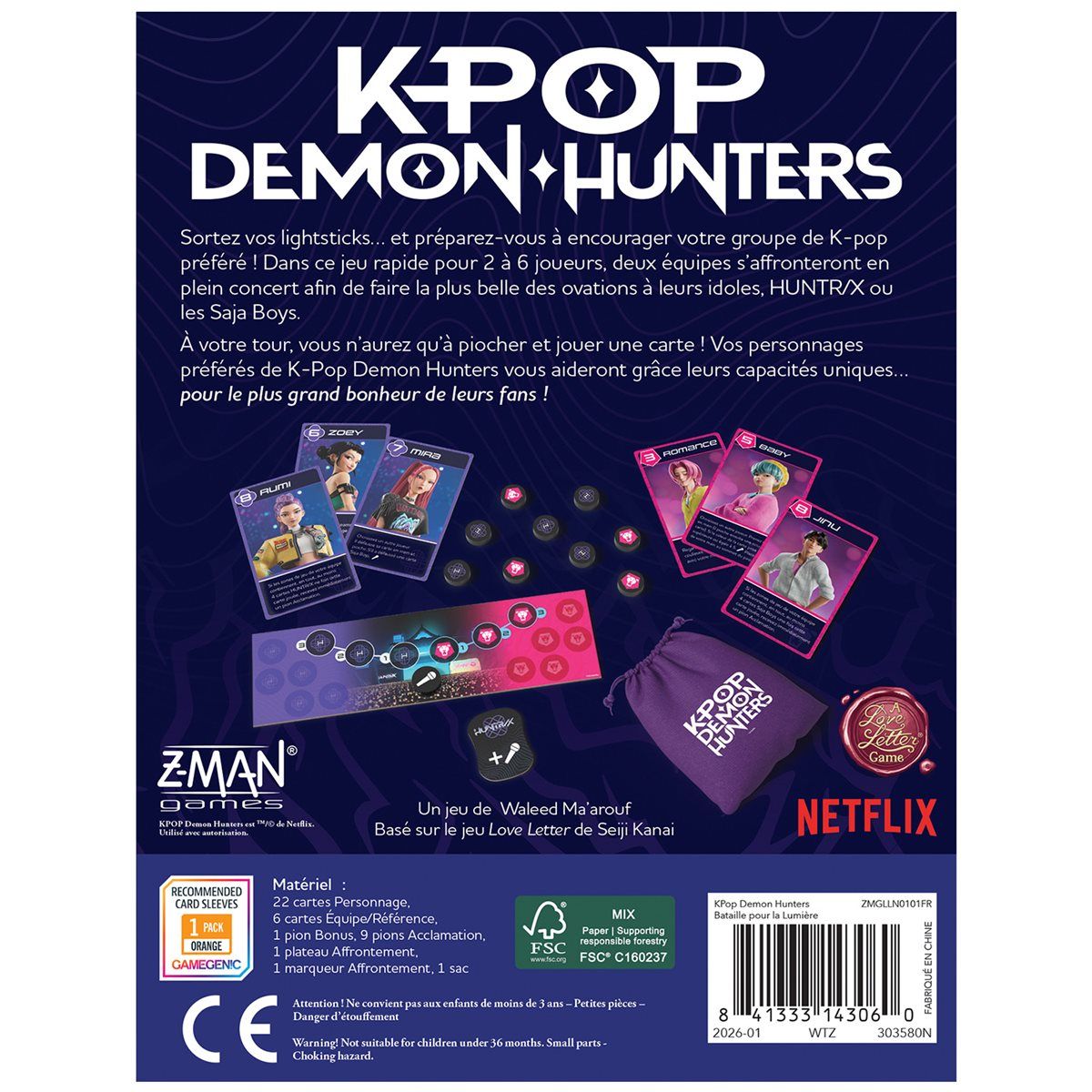 KPop Demon Hunters - Battle for the Spotlight / Un jeu Love Letter (FR)