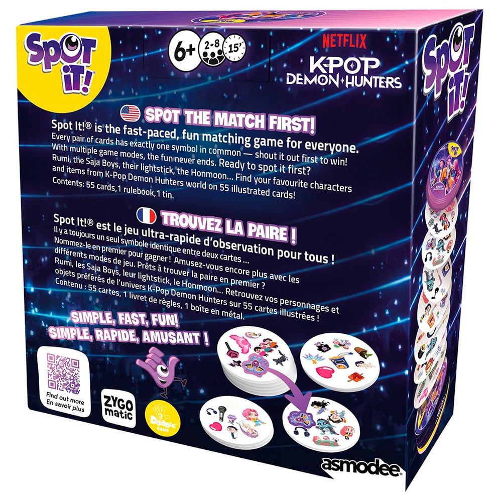 Jeu Spot It! / K-Pop Demon Hunters