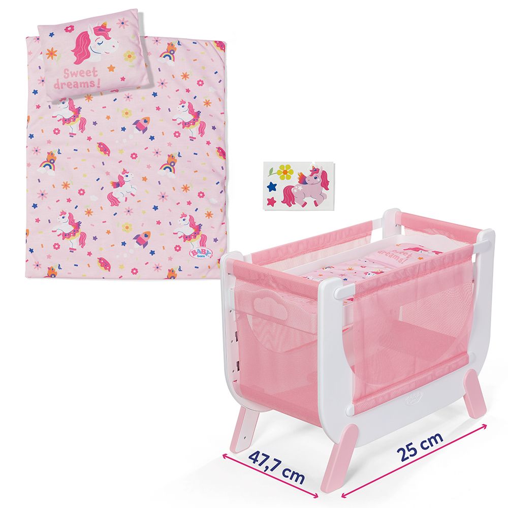 BABY Born - Lit licorne pour poupée 36-43 cm