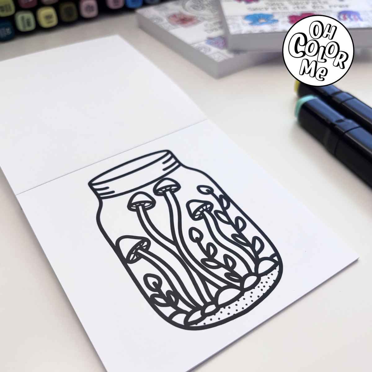Mini livre de coloriage – Merveilles mystiques