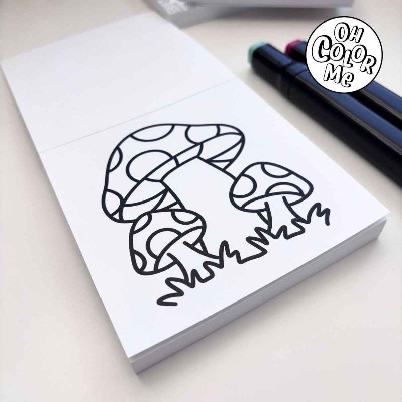 Mini livre de coloriage – Merveilles mystiques