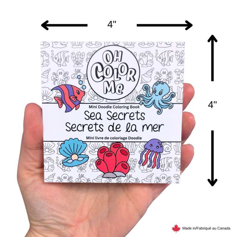 Mini livre de coloriage / Secrets de la mer